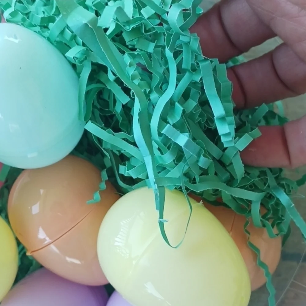 Easter egg clear basket kit  NWT